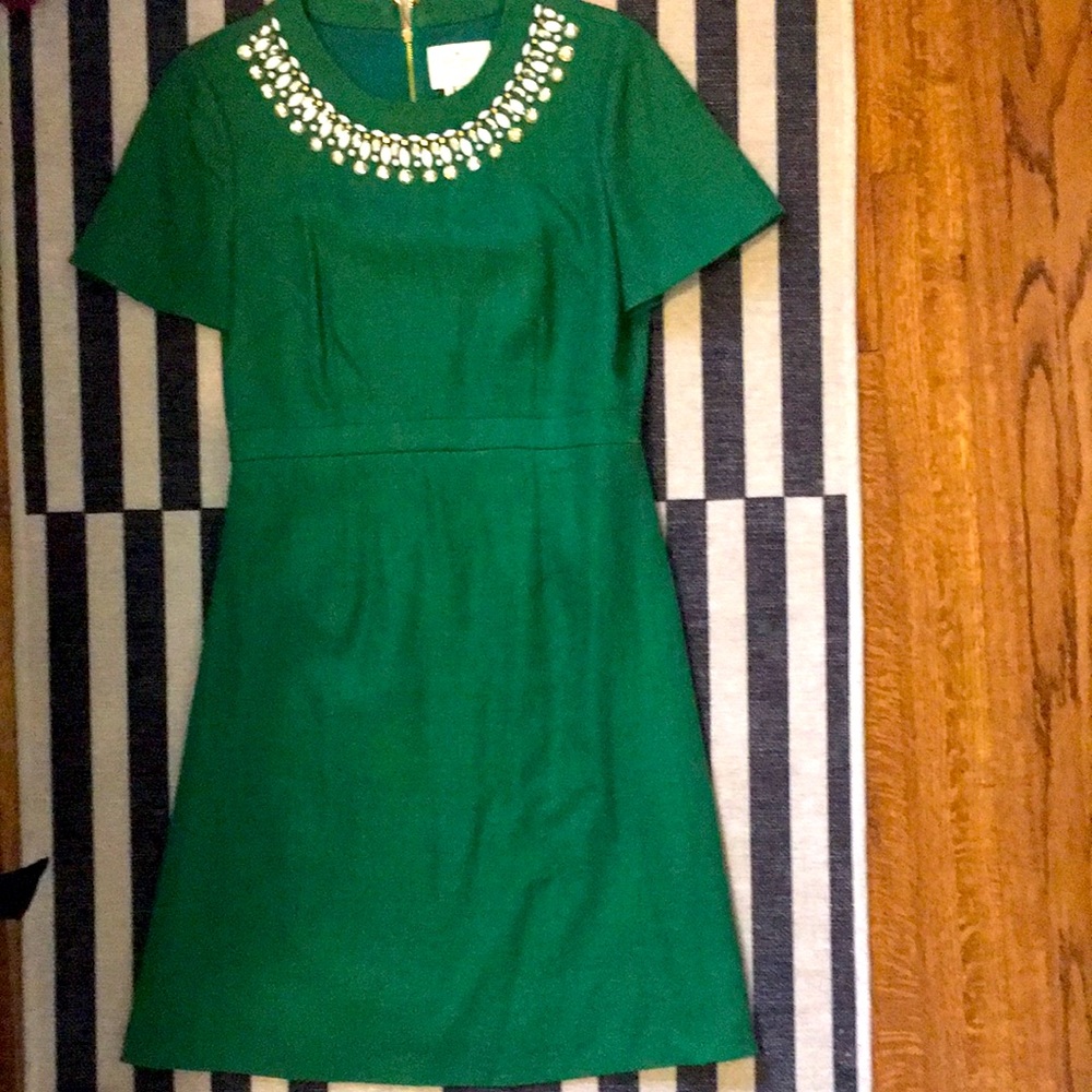 Kate spade green cocktail dress, size 6